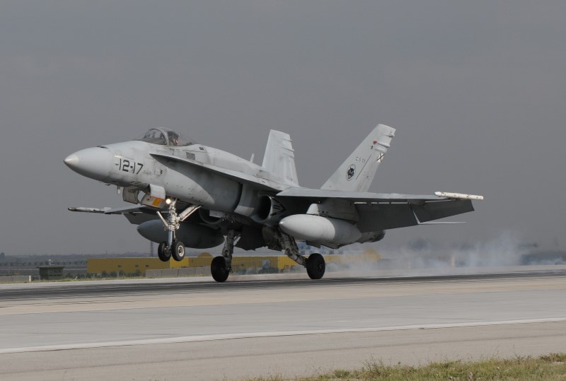 Photo 37.JPG - Landing in Konya. One of the Spanish "Hornets" after completing an Eagle-2 mission in the afternoon